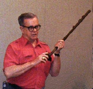 Joe Scott shows deruster rifle