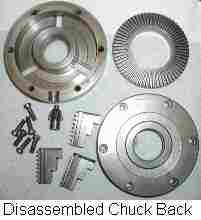 Disassembled chuck back